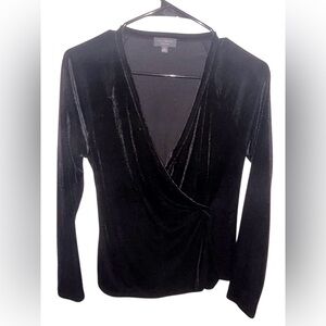 The Limited Black Velvet Blouse